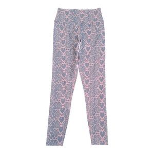 Eleven by Venus Williams Pink & Grey Heart Mystic Snake Compression Legg…